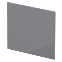 Nuie Arno Square Shower Bath End Panel 700mm - Gloss Cloud Grey