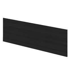 Hudson Reed Fusion Straight Baths 1700mm Front Panels & Plinth - Charcoal Black Woodgrain
