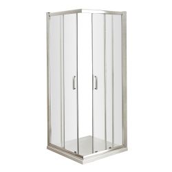 Nuie Pacific 760mm x 760mm Corner Entry Enclosure - Rounded Handle