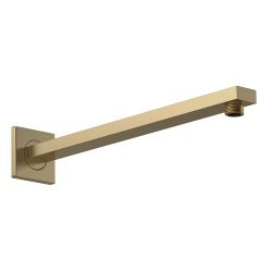 Nuie Windon 321mm Square Wall Mounted Shower Arm - Brushed Brass