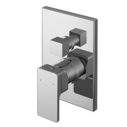 Nuie Windon Concealed Manual Shower Valve with Diverter - Chrome