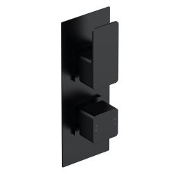 Nuie Windon Concealed Twin Thermostatic Shower Valve - Black