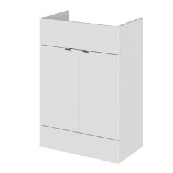 Hudson Reed Fusion 600mm Fitted Vanity Unit - Gloss Grey Mist
