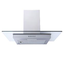 Prima 60cm Wall Mounted Flat Glass Chimney Cooker Hood PRFH002 - Stainless Steel