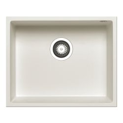Prima Granite Undermount Sink with 1 Bowl & Waste 540mm - White