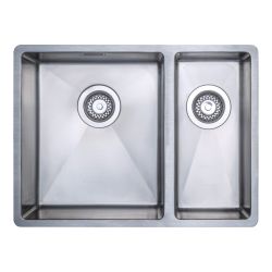 Prima R10 Stainless Steel Inset / Undermount Sink with 1.5 Bowl & Waste 590mm - Left Hand