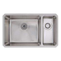 Prima R25 Stainless Steel Undermount Sink with 1.5 Bowl & Waste 690 - Left Hand