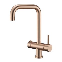 Prima+ 1 Tap Hole 3 in 1 Hot Sink Mixer with Tank & Filter BPR404 - Copper
