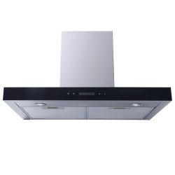 Prima+ 60cm Wall Mounted Box Chimney Cooker Hood PRCH026 - Stainless Steel / Black