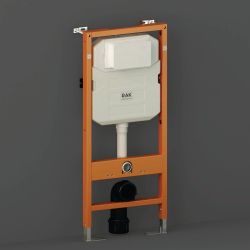 RAK 12Cm Front Flush Regular Concealed Cistern & Frame For Wall Hung Pan - Orange