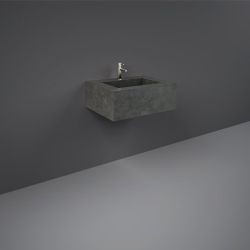 RAK Precious 630mm Wall Hung Rectangle Basin - Behind Grey