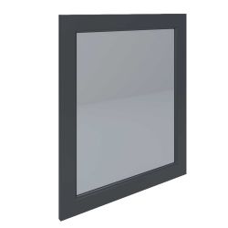 RAK Washington 585mm x 650mm Portrait Mirror - Black