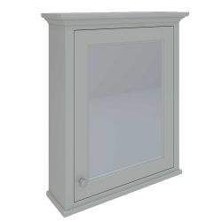 RAK Washington 650mm x 750mm Single Door Mirrored Cabinet - Greige