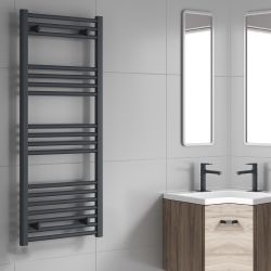 Reina Capo Electric Towel Radiator with Standard Element 400mm x 1000mm - Anthracite