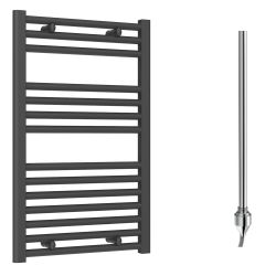 Reina Diva Electric Towel Radiator with Standard Element 400mm x 800mm - Anthracite