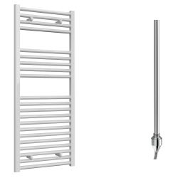 Reina Diva Electric Towel Radiator with Standard Element 400mm x 1200mm - White
