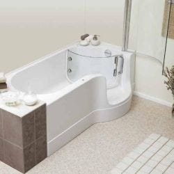 Renaissance Valens Easy Access P-Shaped Bath 1700 x 750 / 945mm - Right Handed 
