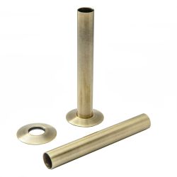 Roma 18mm x 130mm Pipe Sleeves - Antique Brass