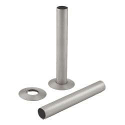 Roma 18mm x 130mm Pipe Sleeves - Satin Brushed Nickel