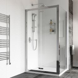 Roman Haven8 Bi Fold Shower Door 760mm - Chrome