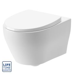 Serene Arline Rimless Wall Hung Toilet & Soft Close Seat