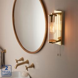 Serene Asyria Wall Mounted Light - Brushed Brass