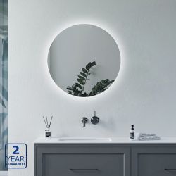 Serene Beaute 600mm Round Back Lit LED Mirror with Touch Sensor