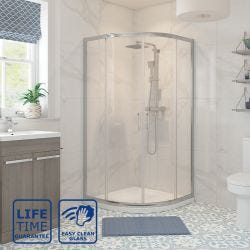 Serene Classic Double Door Quadrant Shower Enclosure 900mm x 900mm