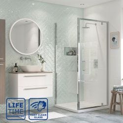 Serene Deluxe Pivot Shower Door 760mm