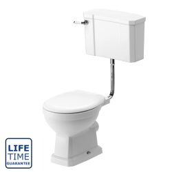 Serene Florence Low Level Toilet & Standard Soft Close Seat