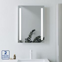 Serene Flores 500mm x 700mm Front Lit LED Mirror with Touch Sensor