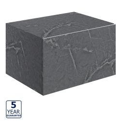 Serene Malham 600mm Wall Hung Storage Drawer - Grey Marble
