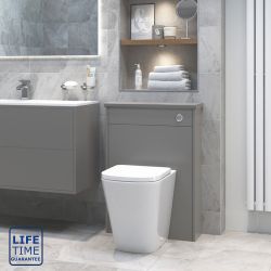 Serene Valencia Rimless Back to Wall Short Projection Toilet & Soft Close Seat