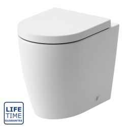 Serene Verona Rimless Back to Wall Toilet And Soft Close Seat