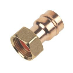 Solder Ring Straight Tap Connector 22mm x 3/4"