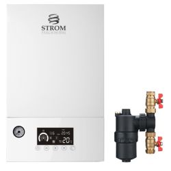 Strom Three Phase 24kW Electric Combi Boiler with Filter