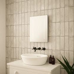 Sycamore Ares 390mm x 500mm Tunable LED Mirror with Shaver Socket & Demister