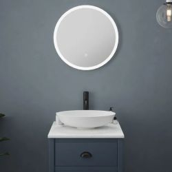 Sycamore Oslo 600mm Round LED Mirror with Touch Sensor & Demister