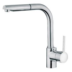 Teka ARK 938 1 Tap Hole Single Lever Sink Mixer with Pull Out Spray - Chrome