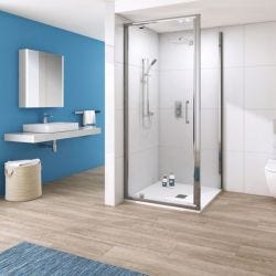 Tissino Rivelo Pivot Shower Door 900mm - Chrome