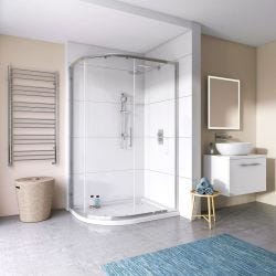 Tissino Rivelo Quadrant Shower Enclosure 800mm x 800mm - Chrome