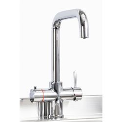 Trianco Aztec 3 in 1 Boiling Hot Water Kitchen Sink Mixer Tap - Chrome