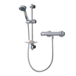 Triton Dene Cool Touch Thermostatic Shower Mixer with Riser Kit - Chrome