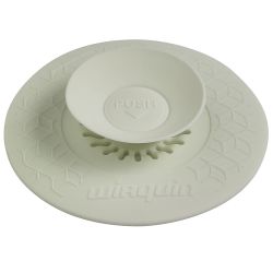 Wirquin White UPPY Universal 110mm Plug with Filter for Basin, Sink and Bath