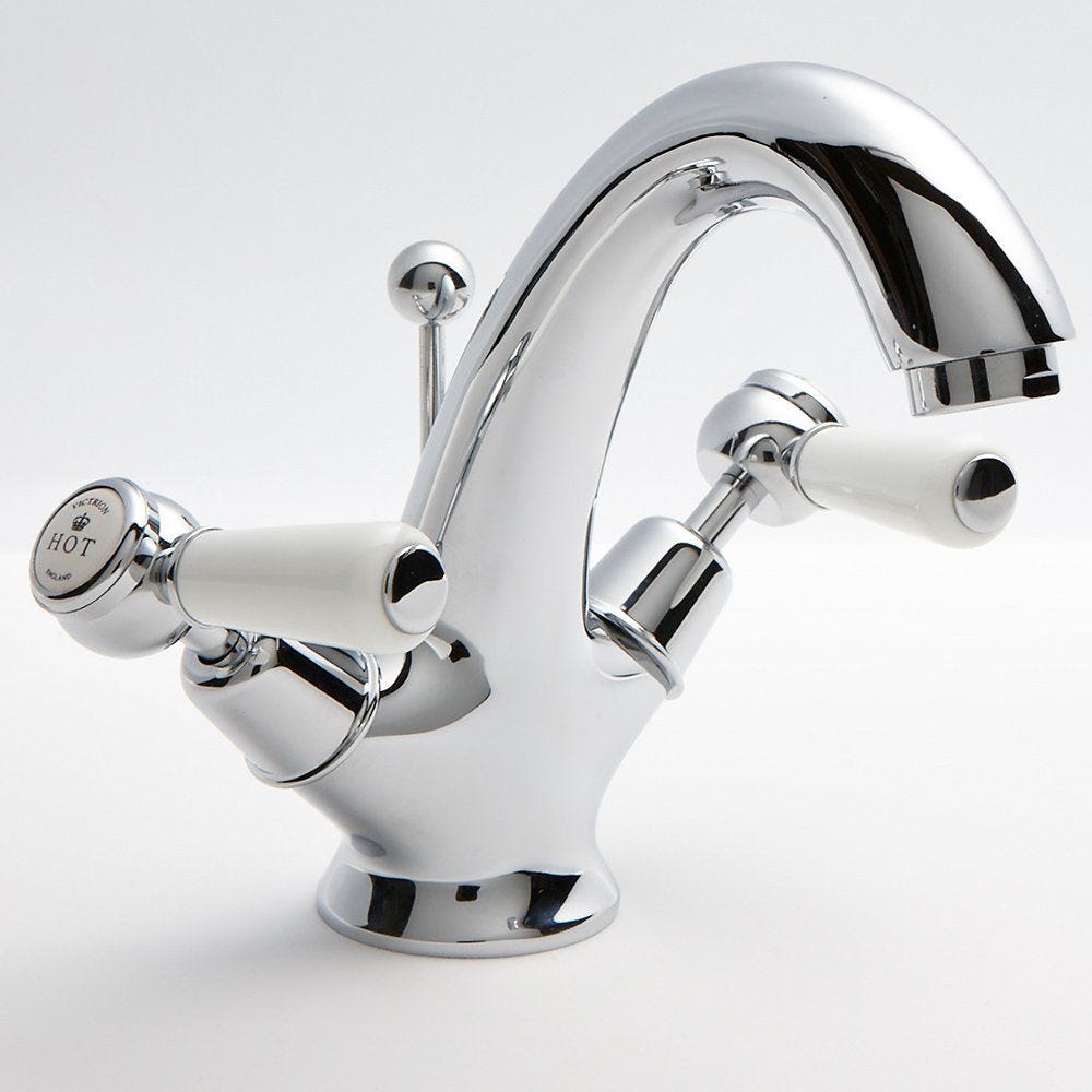 Bc Designs Victrion Lever Mono Basin Mixer Tap With Pop Up Waste Chrome Ctb115 Plumbing World