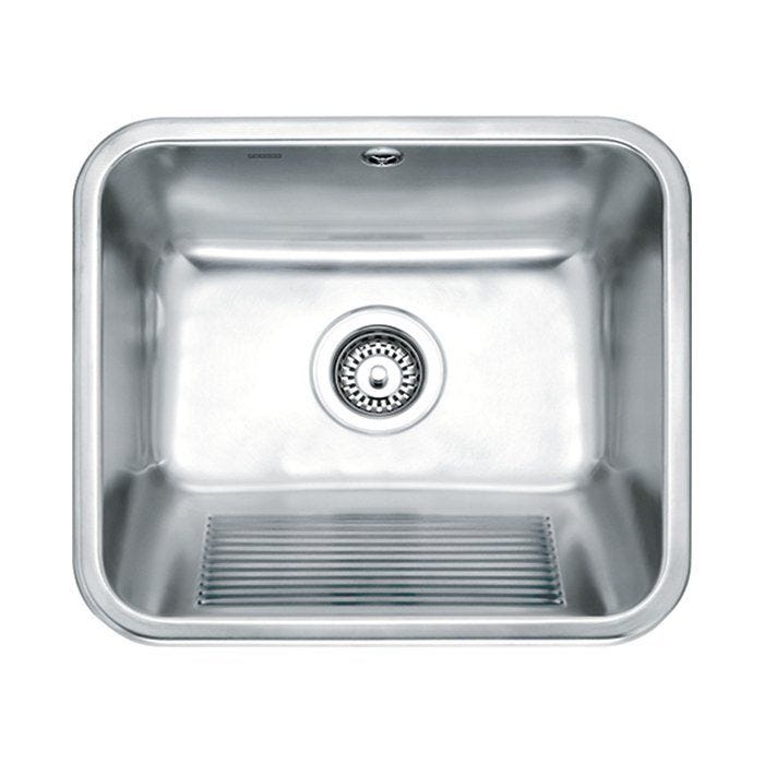 50 Utx 610 Stainless Steel Inset Sink, Round Kitchen Sink Stainless Steel 1 Bowl 485mm X