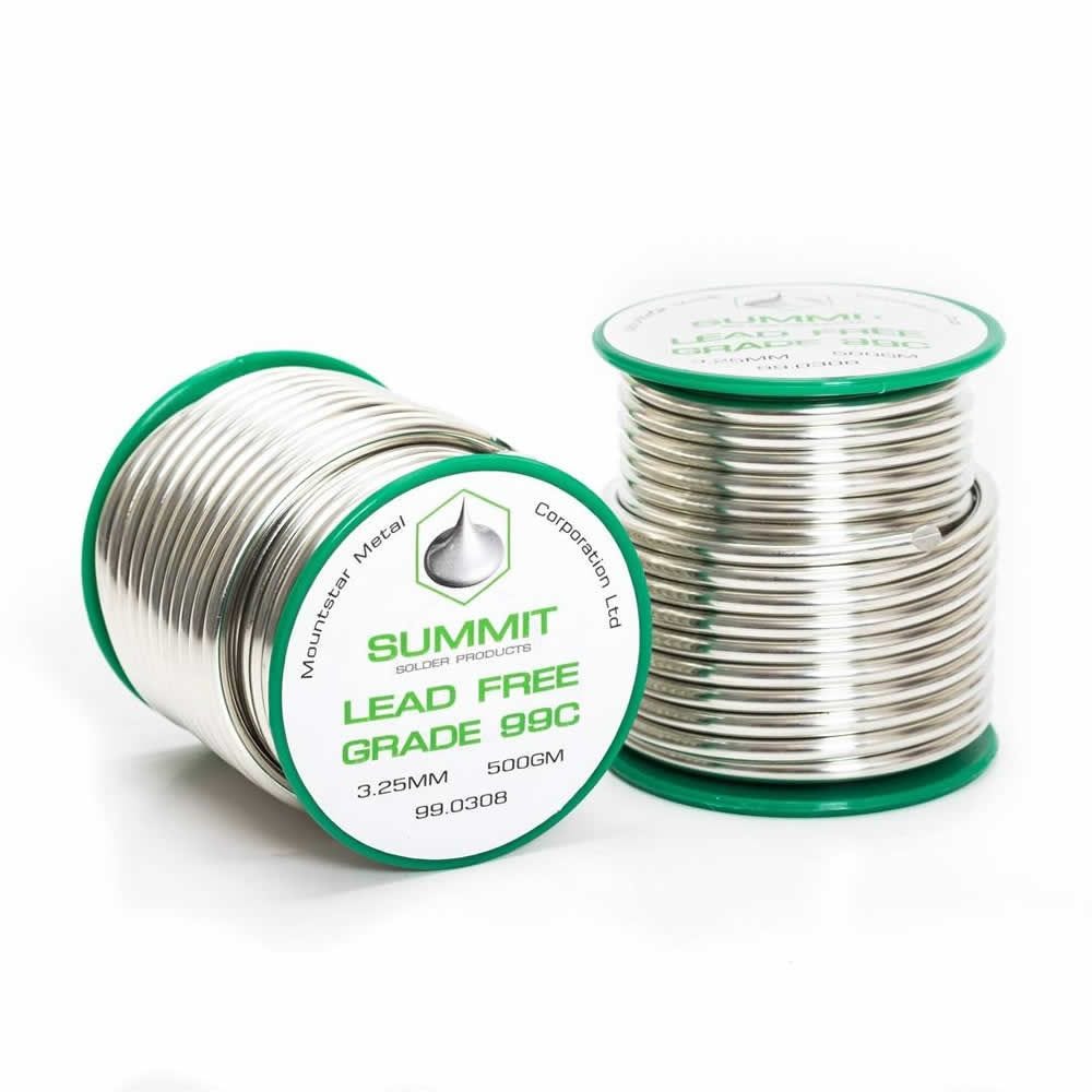 Lead Free Plumbers Solder WireGrade 99CSummit Solder3.25mm 500g Roll