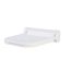 Bathex Stainless Steel One Piece Backplate Shower Seat - White