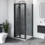 Aqua i 6 Black Shower Side Panel 1000mm x 1900mm High