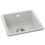 Abode Matrix SQ GR15 Granite Inset Sink with 1 Bowl & Kit 460mm - White